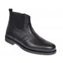 Ghete casual barbati, din piele naturala (imblanite) Negru, GKR28N